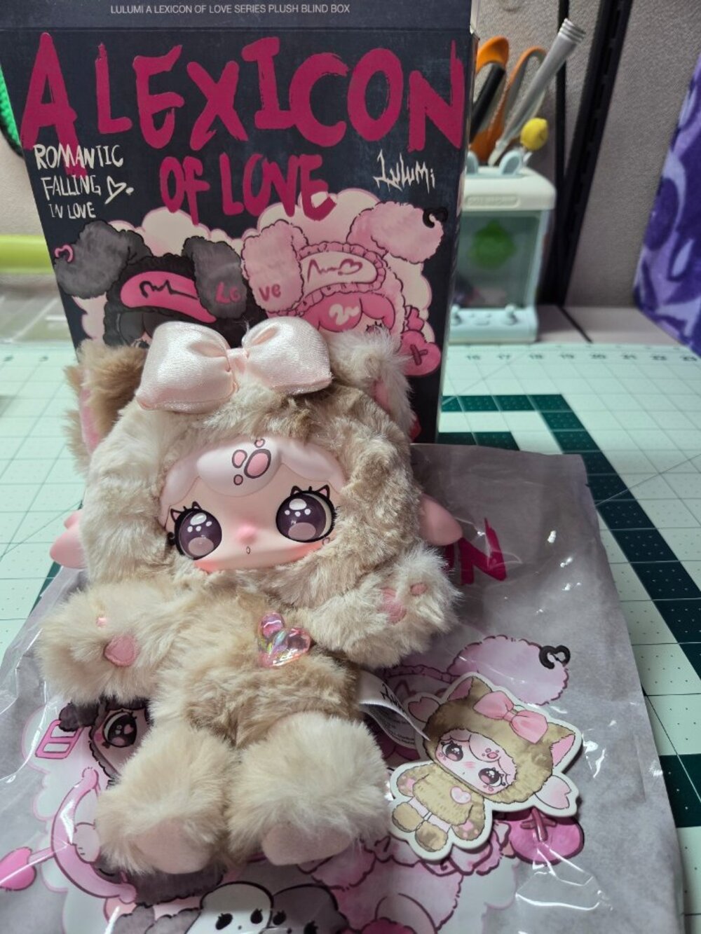 Lulumi A Lexicon of Love Heart to Heart Brown kitty plush pendant Blind box